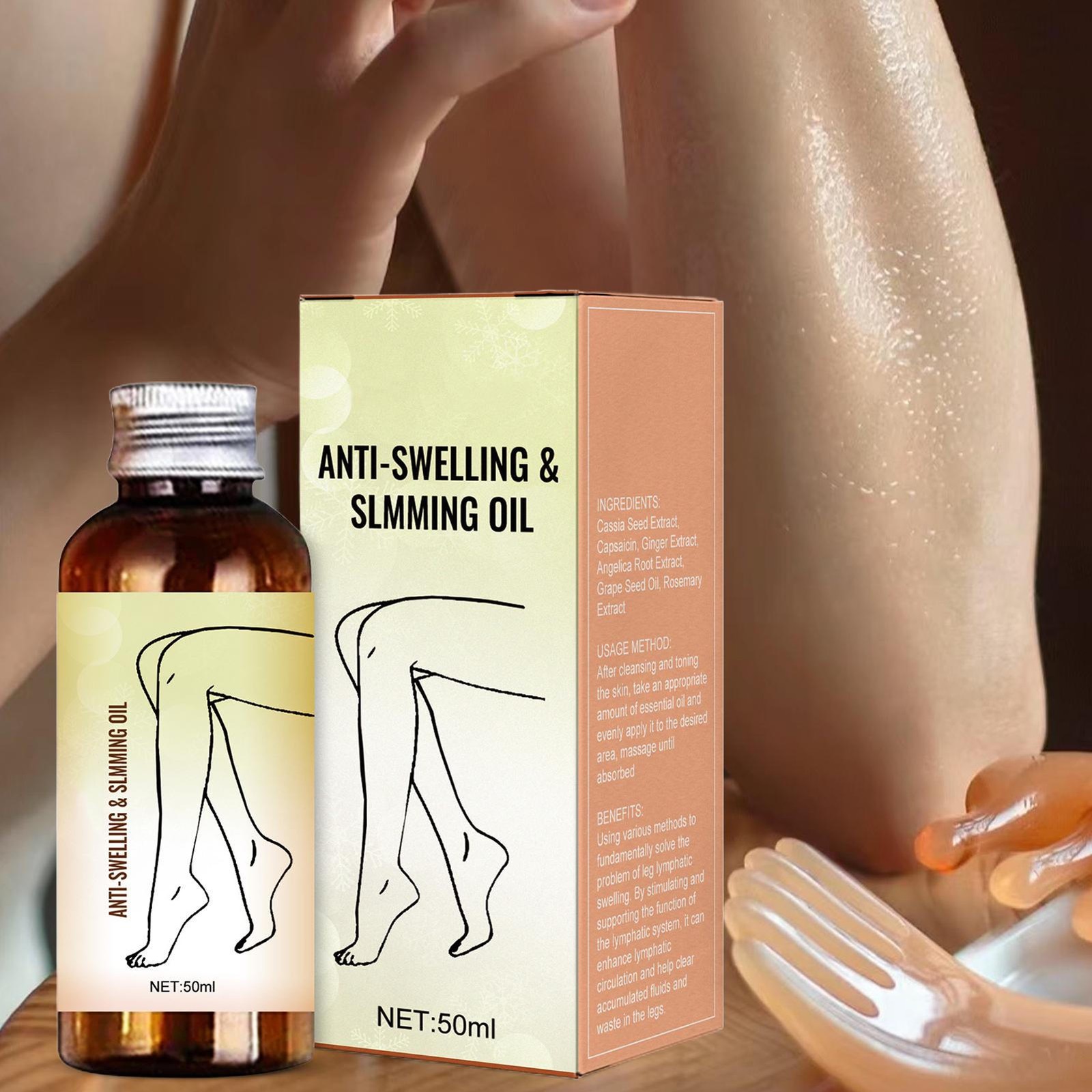 Anti-Swelling Slimming Oil Swellclear Massage Oil For Legs And Feet