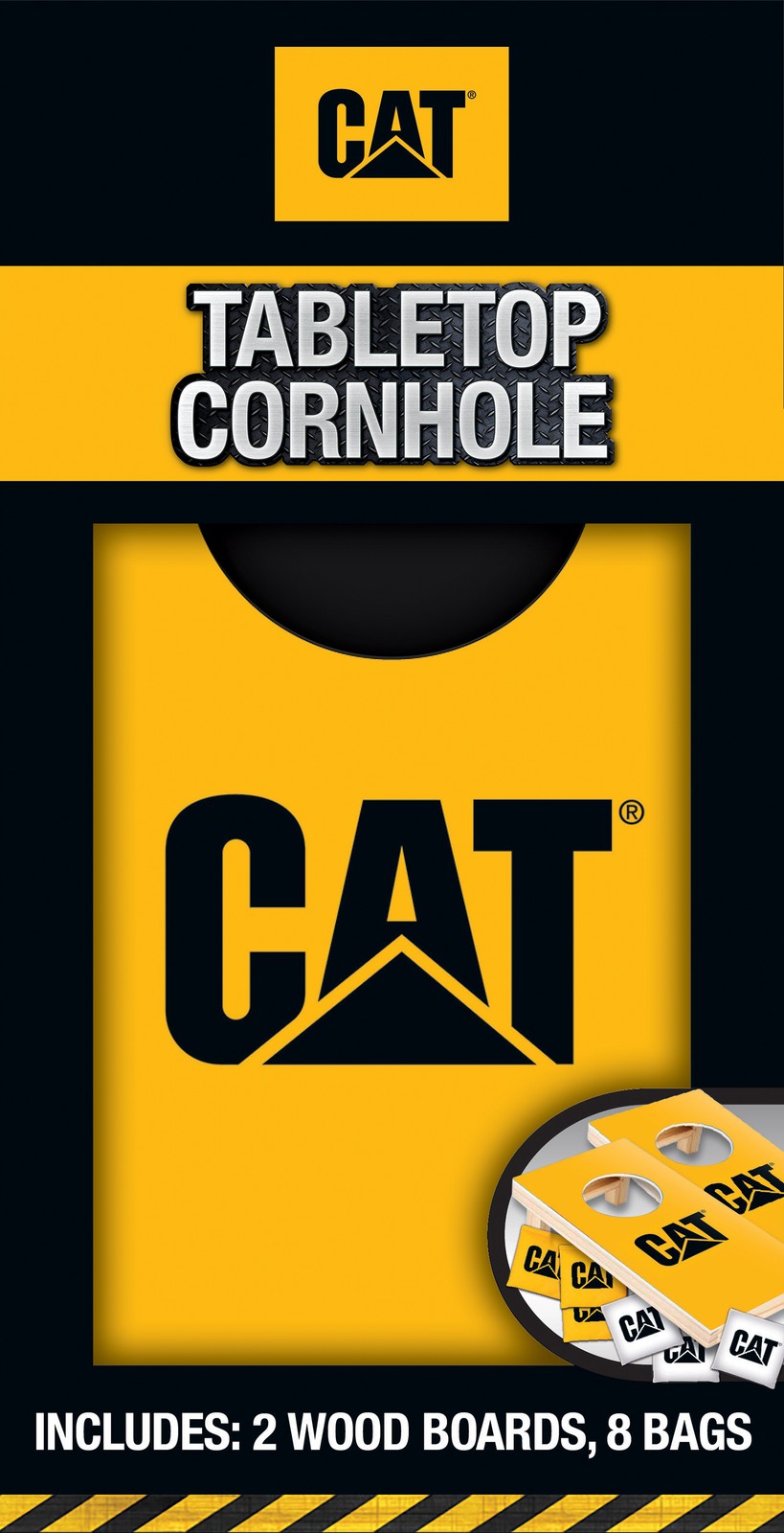 MasterPieces - Caterpillar CAT Tabletop Cornhole Game