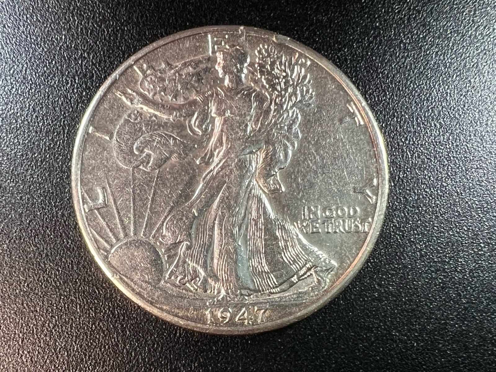1947-D Liberty Walking Half Dollar AU.  (#1225)