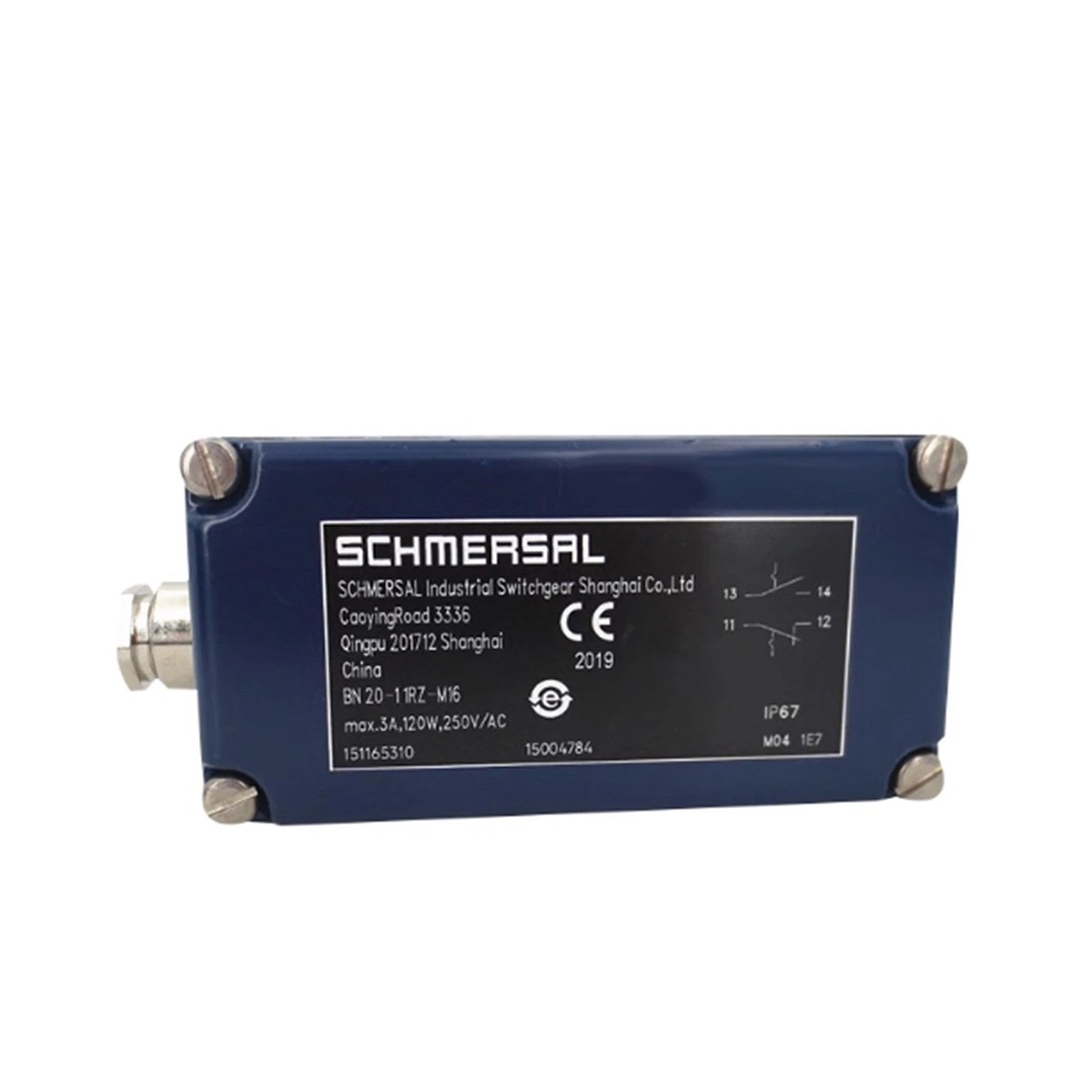 SCHMERSAL BN20-11RZ-M16 Safety Magnetic Switch New