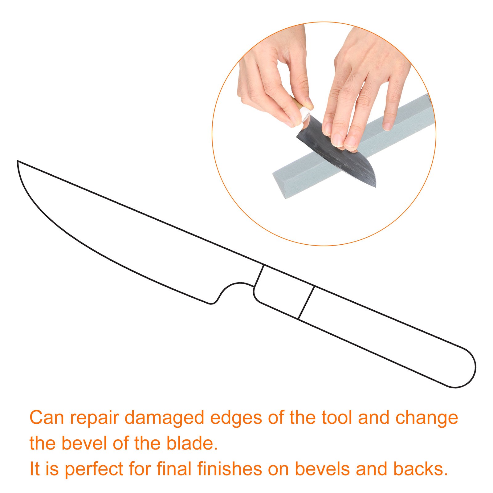 4pack Knife Sharpening Stone Triangle 400/600 Grit