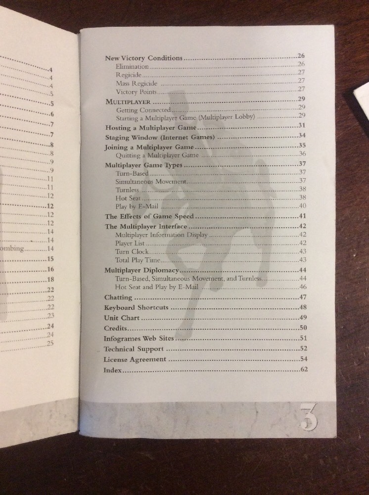 Sid Meier's Civilization 3 Manual Only For PC