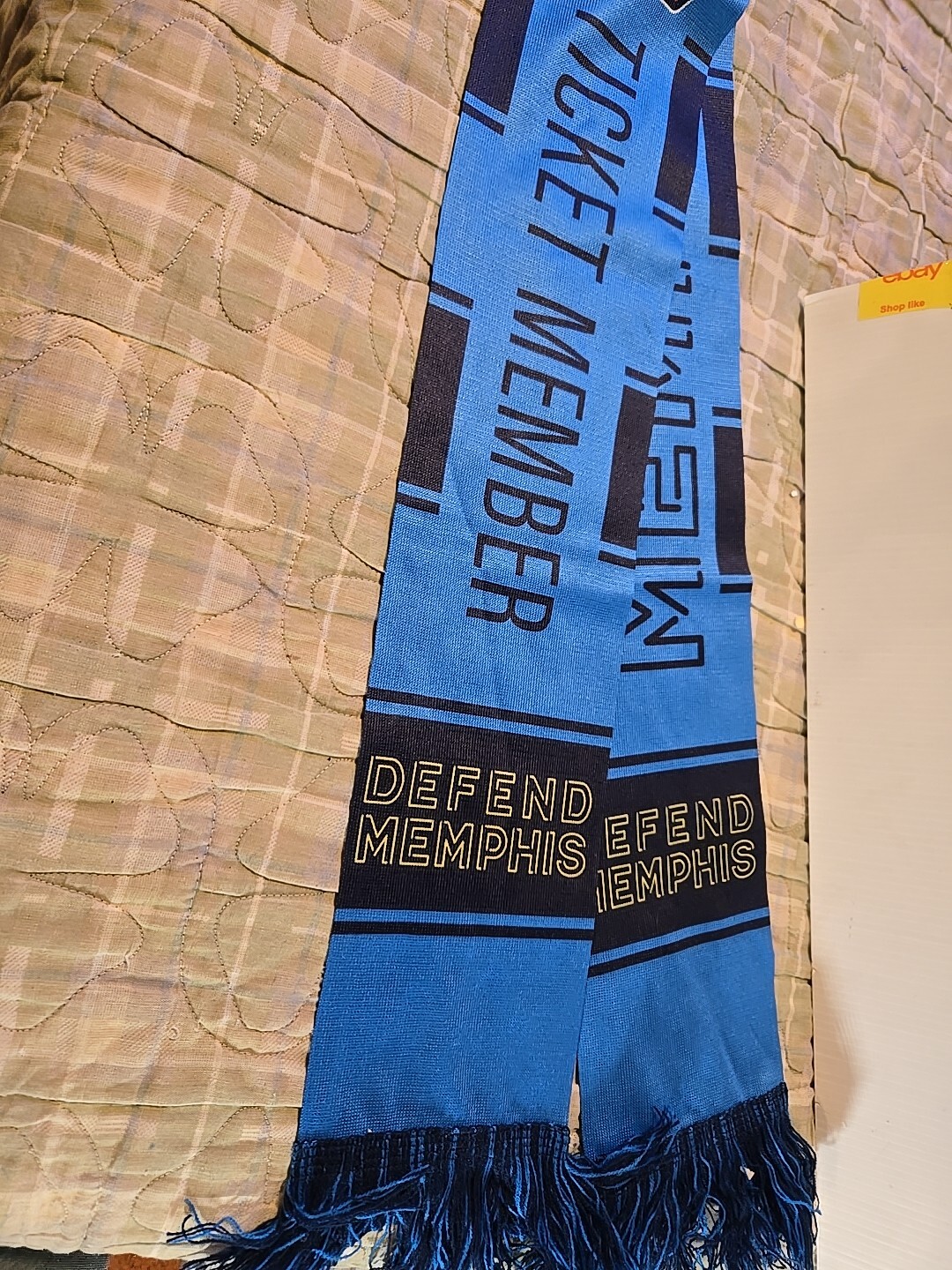 Memphis City Football Club Scarf 2 Sided 901 Soccer 2020 Season Ticket Member