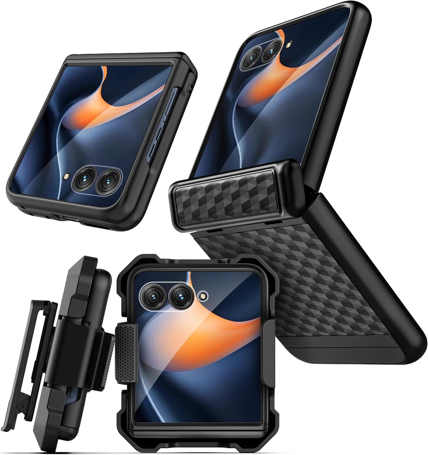 Belt Case for Motorola Razr 2025 with Holster Clip Protective Case w...