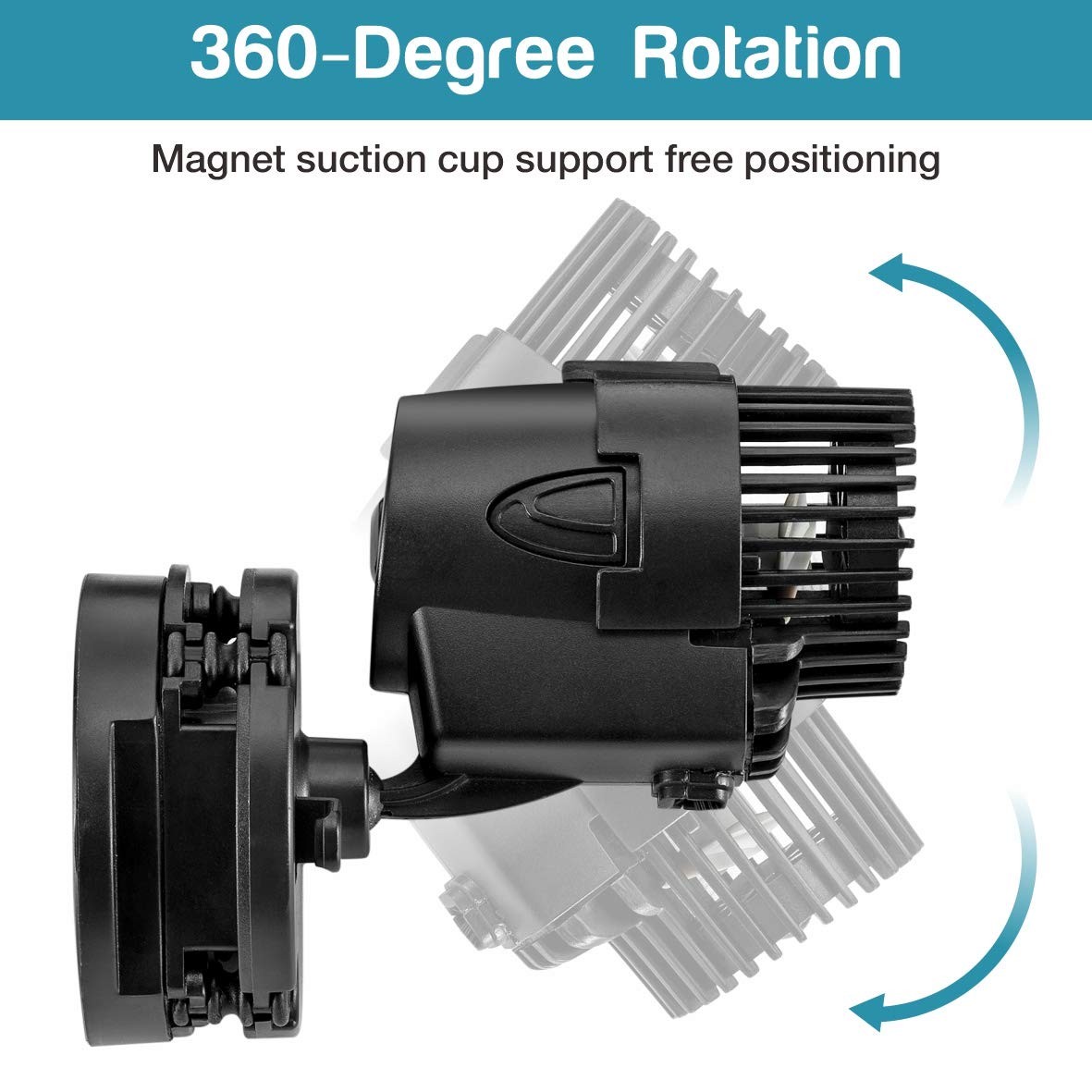 Wave Maker Pump, 530GPH Aquarium Circulation Pump 360 Degree Rotatable Submersib