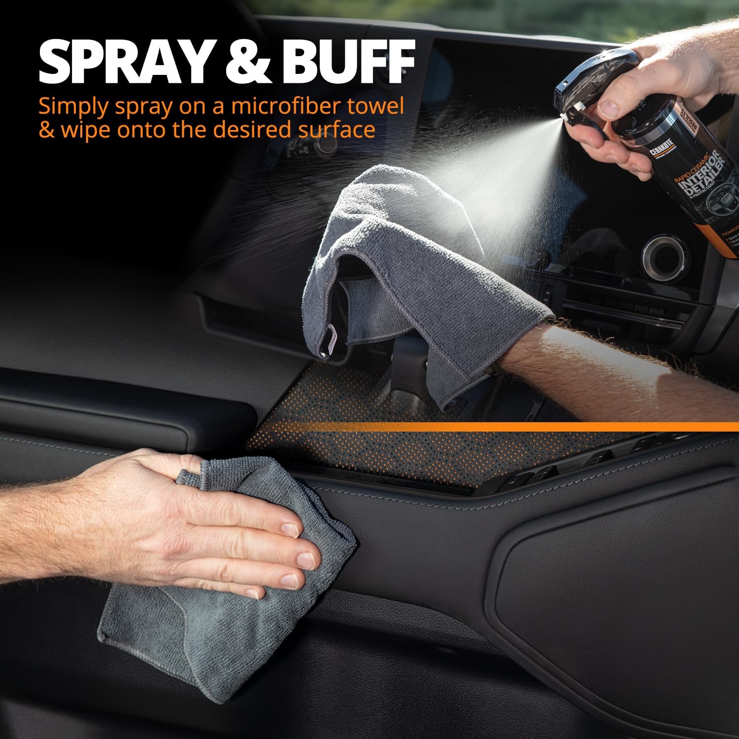 Rapid Ceramic Interior Detailer MultiSurface Cleaner Spray, 28 fl oz