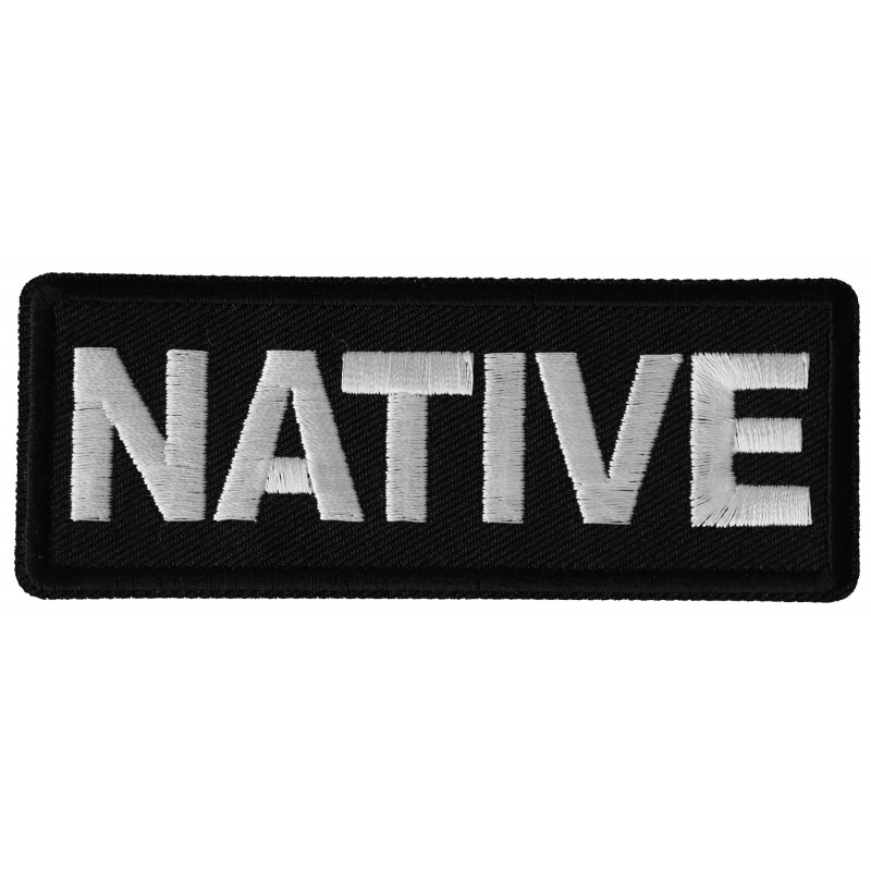 Patch (Iron-On or Sew-On), Native (Native American, Local), 4" x 1.5"