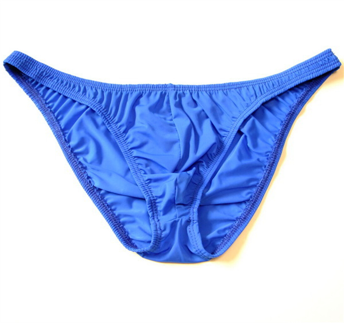 Mens Ice Silky Comfortable Bikini Bulge Contoured Pouch Briefs Panties Colors