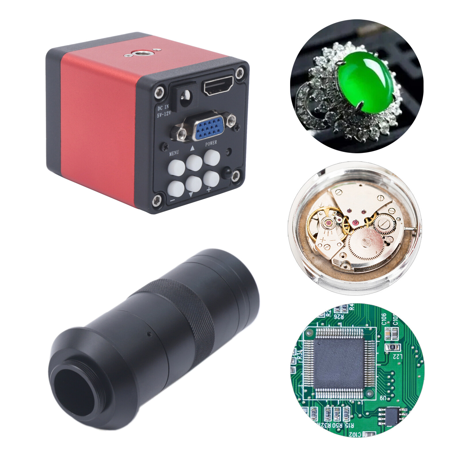 HDMI Inspection Video Microscope Digital Industry Video Microscope Camera 1080P