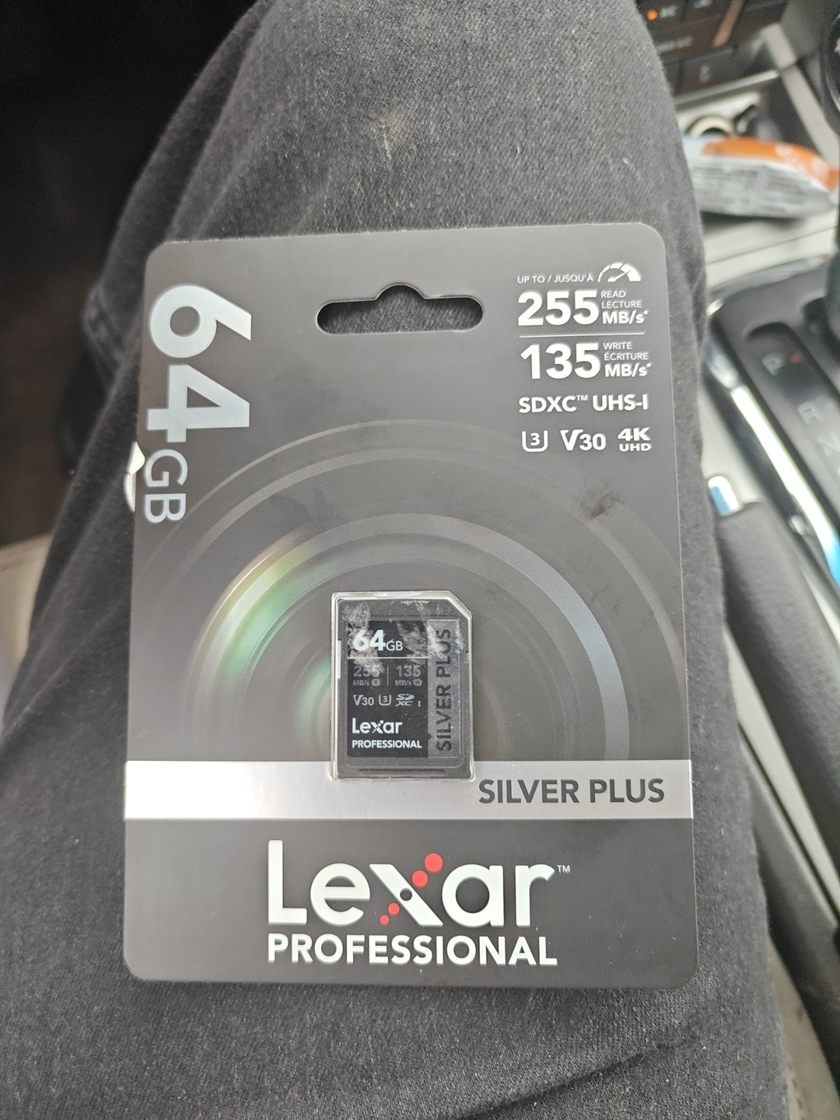 Lexar Professional SILVER PLUS 64GB SDXC UHS-I V30 255MB/s Read 4K Card NEW