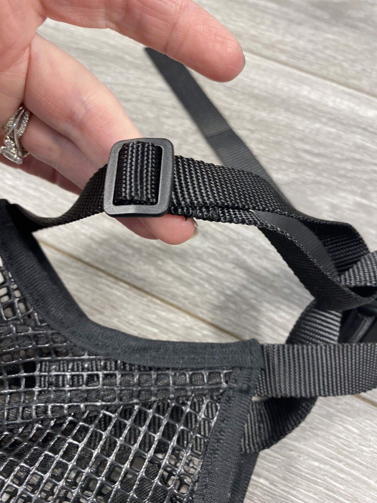 Mesh Large Rubbery Mesh Dog Muzzle Black Large Breed Dog