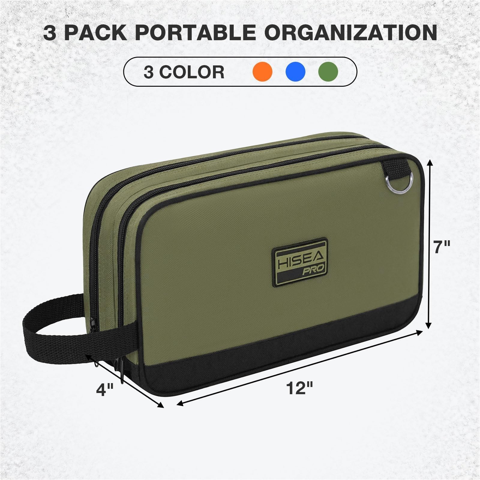 HISEA Small Tool Bag, 12 Inch Tool Pouch with 2 Compartments | with Adjustabl...