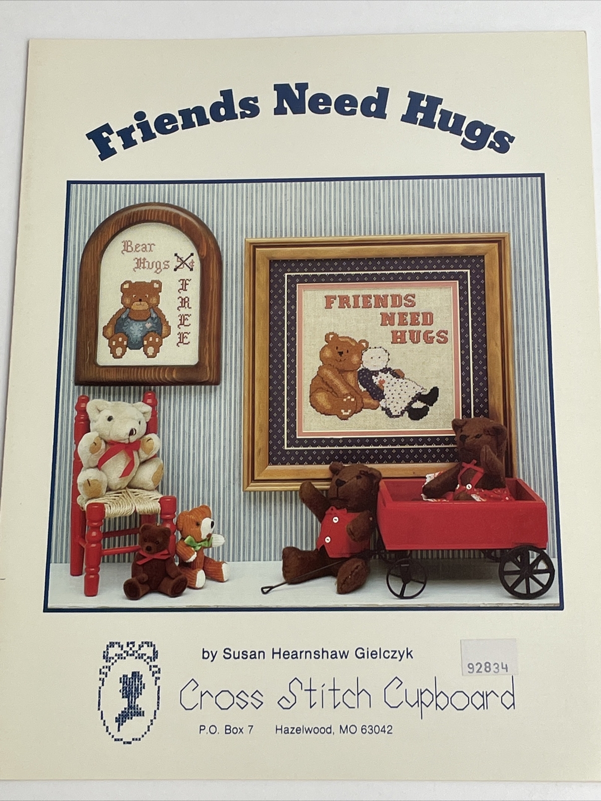 Cross Stitch Cupboard Friends Need Hugs Cross Stitch Pattern
