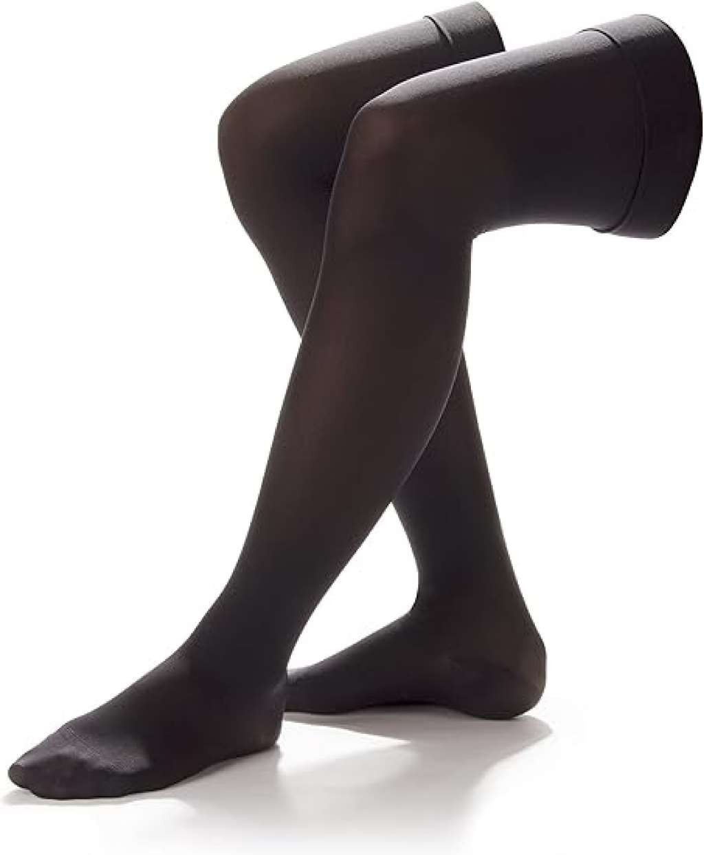 Dr. Comfort Sheer Comfort Thigh-High for Women, Dot Band, 15-20mmHg (Size: S) Bl