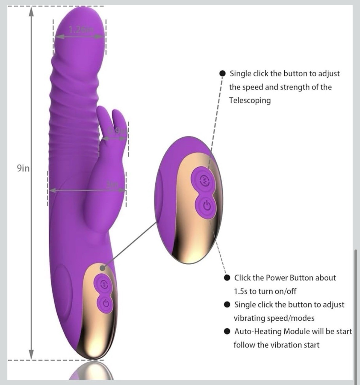 Silent Expand Rabbit Vibrator Waterproof 8 Vibe 7 Telescoping Modes 2026 Model