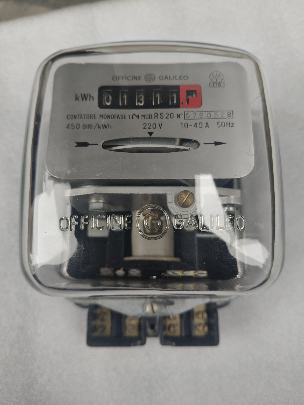 Workshop Galileo Vintage Single Phase Electric Meter