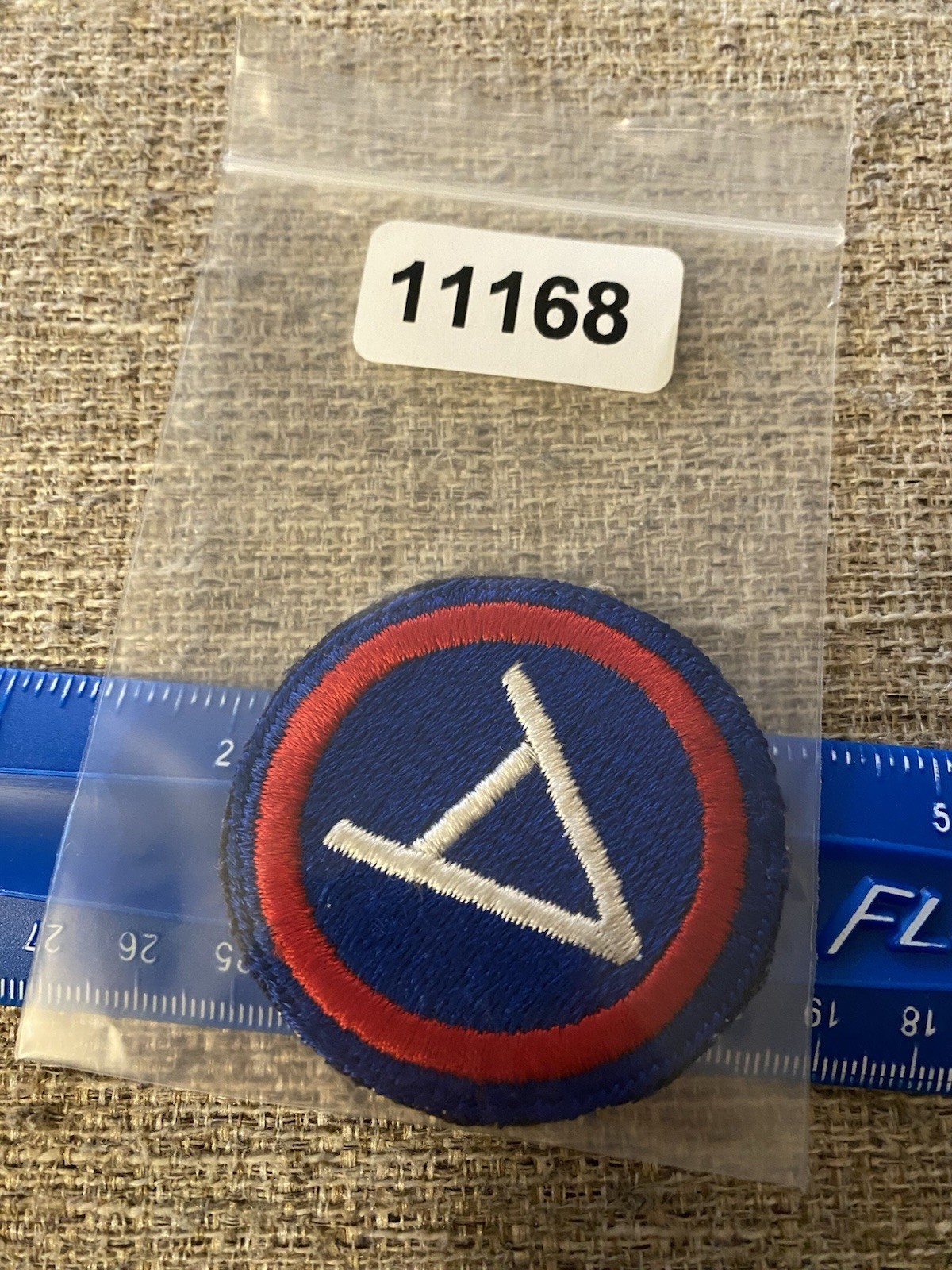 WWII US Army 3rd Army Patch - Patton White A INV11168