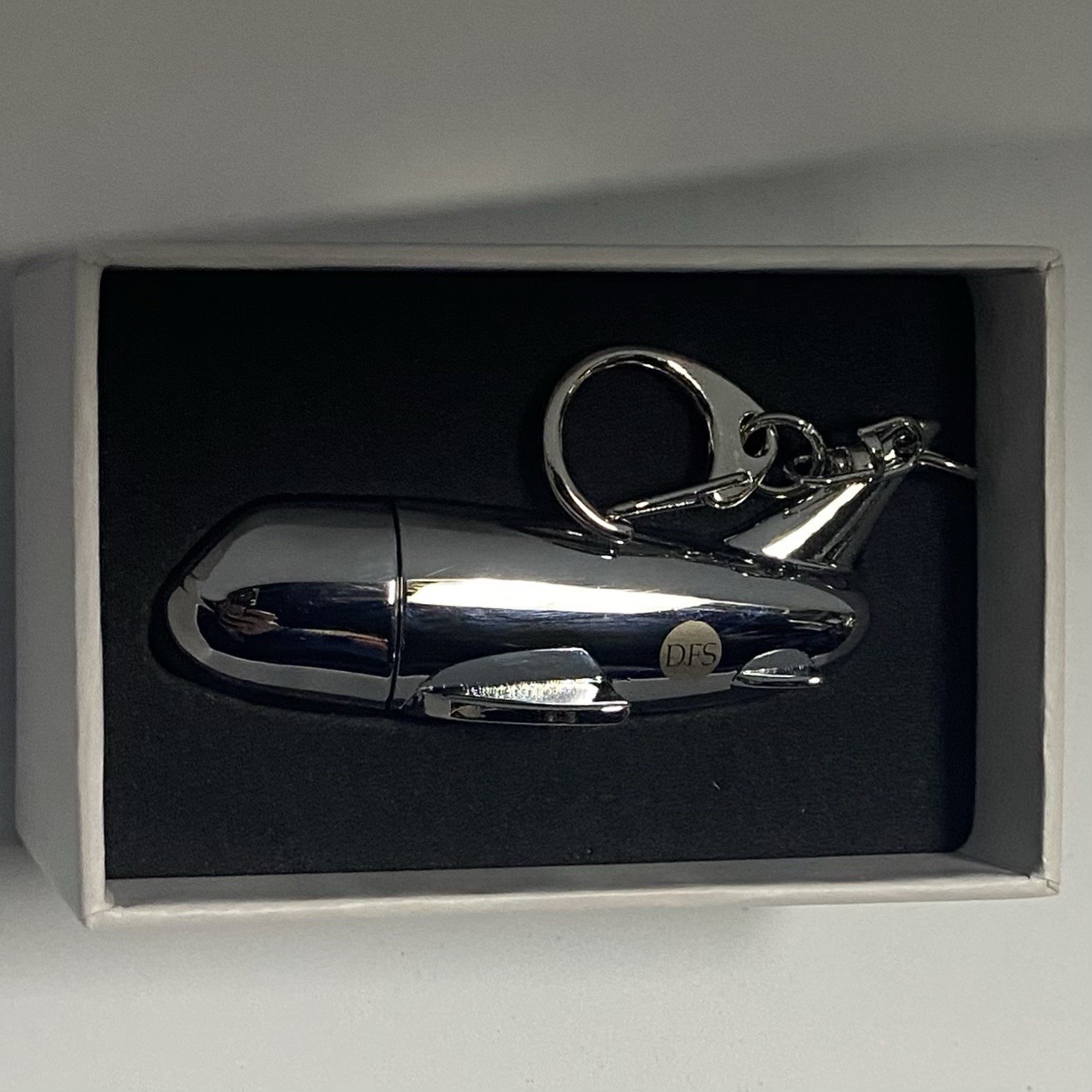 Metal Airplane 4GB USB 2.0 Flash Pen Drive DFS Los Angeles Keychain Memory Stick