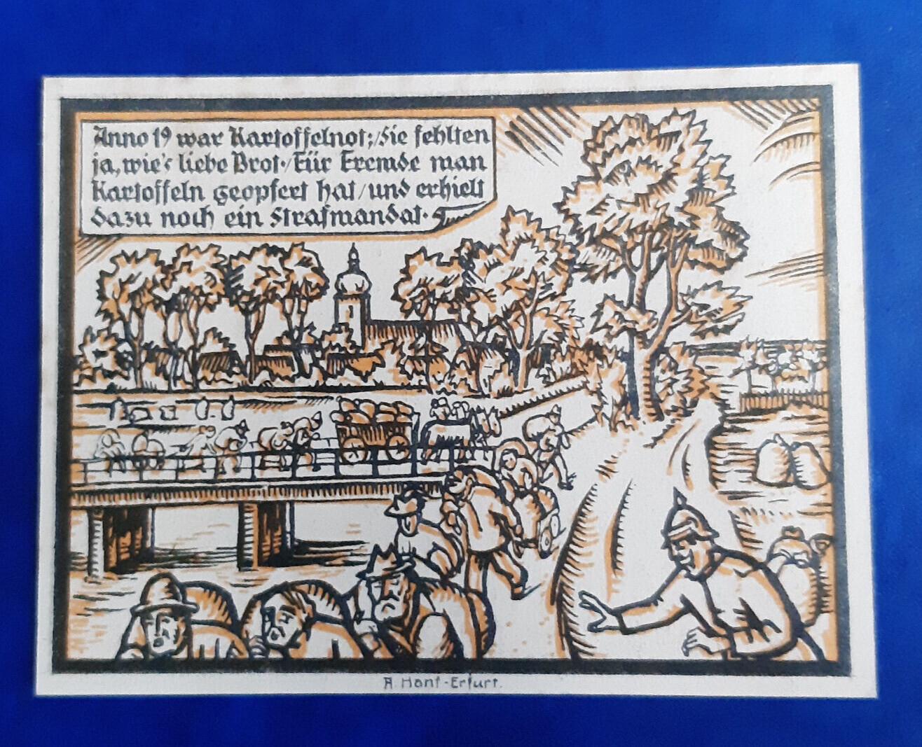 GEBESEE NOTGELD 1 MARK 1921 EMERGENCY MONEY GERMANY BANKNOTE (24943)