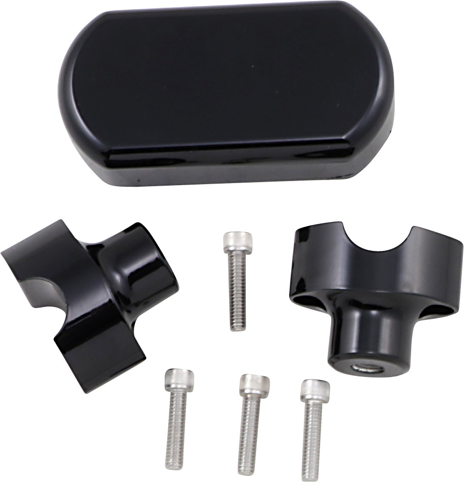 LA CHOPPERS LA-7442-01B RISERS W/SOLID TOP 1.5"BK