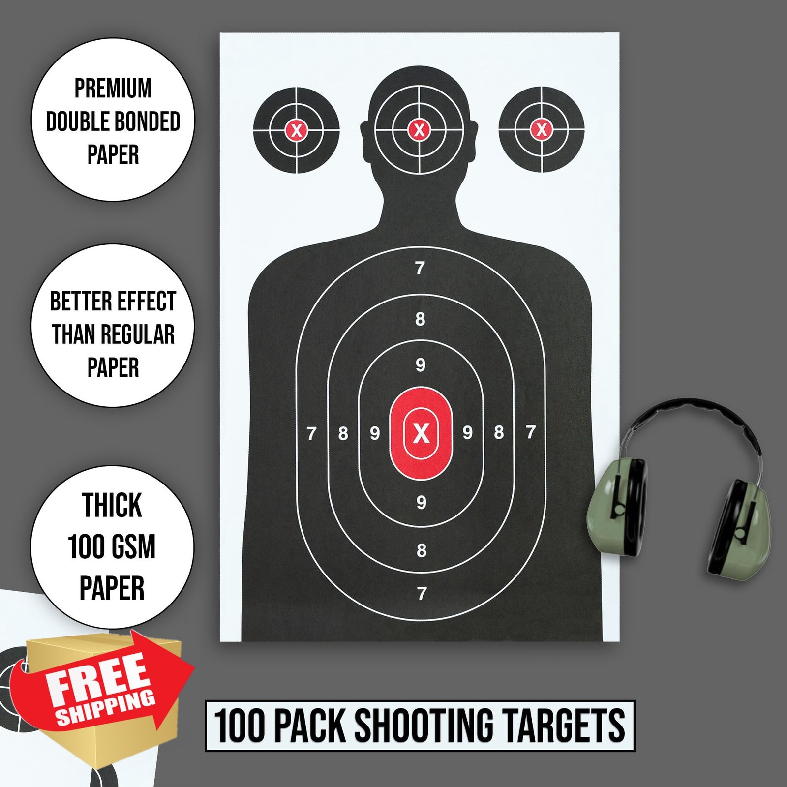Bargain Paradise 100 Pack 14x22" Targets