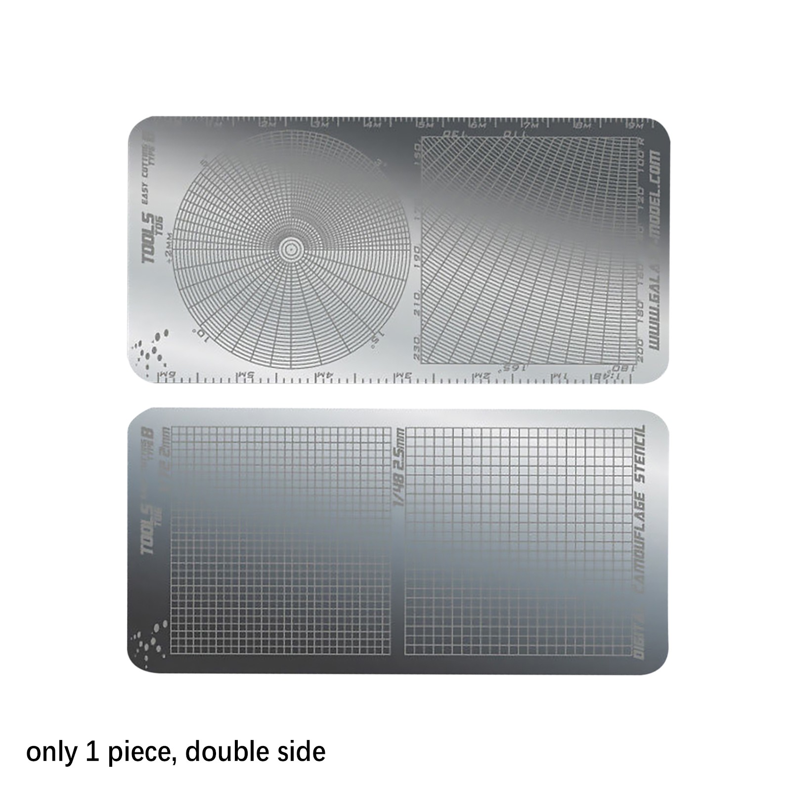 T06A02 Stainless Steel Masking Sheet Easy Cutting Type Board Hobby Tools Hewq