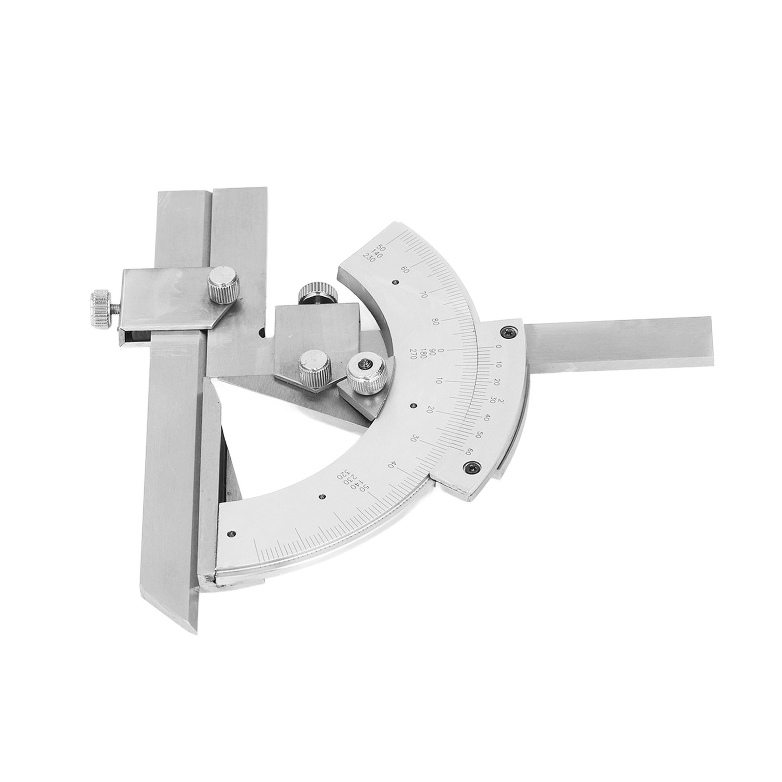 Vernier Bevel Protractor 0-320° Fine Tuning Angle Finder Measuring Ruler Part
