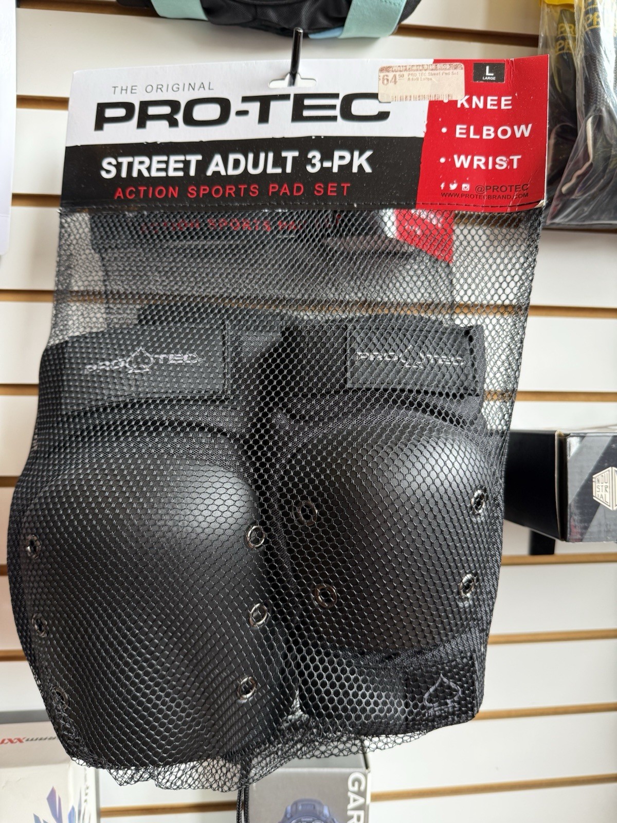 Pro-Tec Street 3-Pack Pad Set: Skateboard, Scooter, Roller Skate Protective Gear