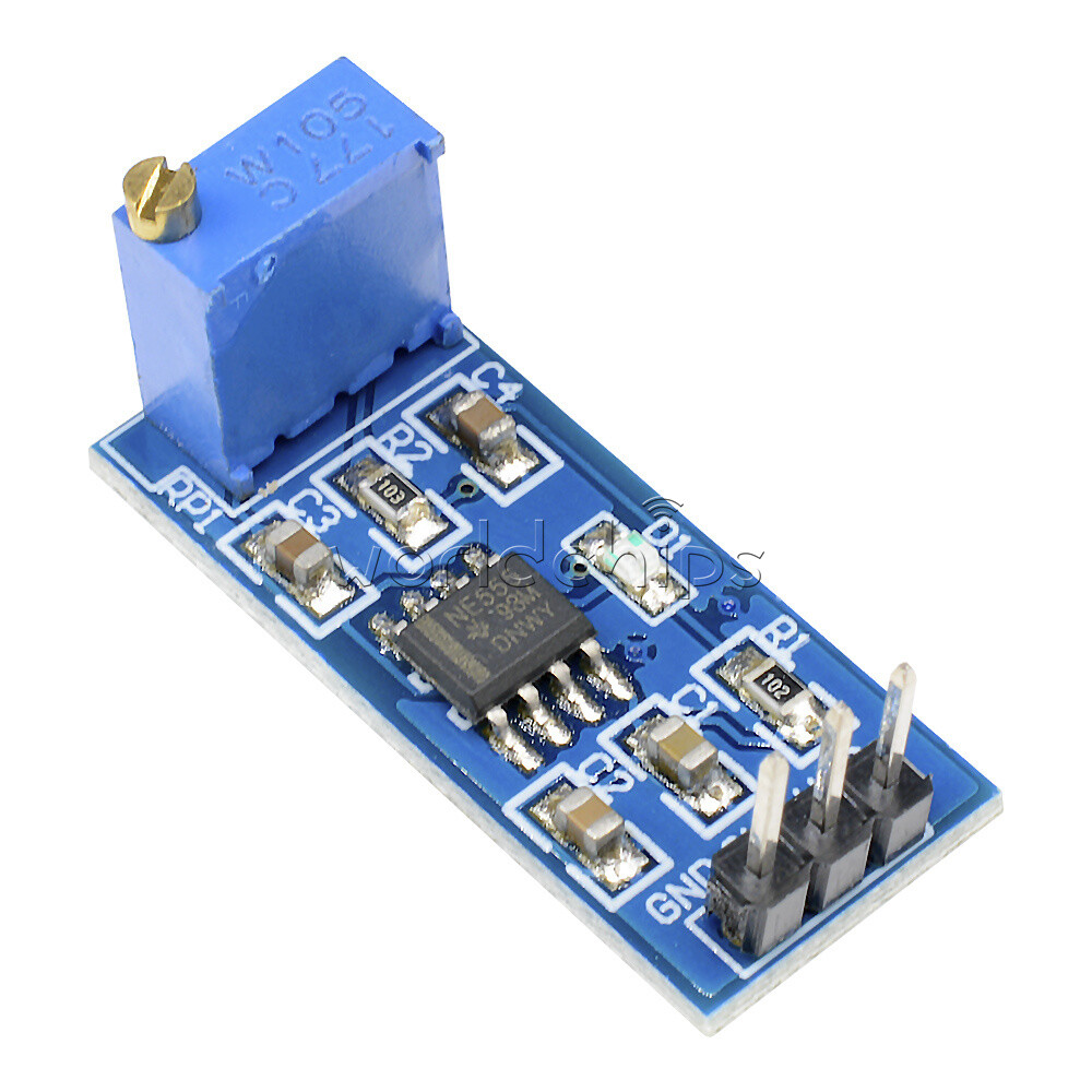 10PCS NE555 Pulse Signal Generator Module Frequency Adjustable Square Wave 5-12V