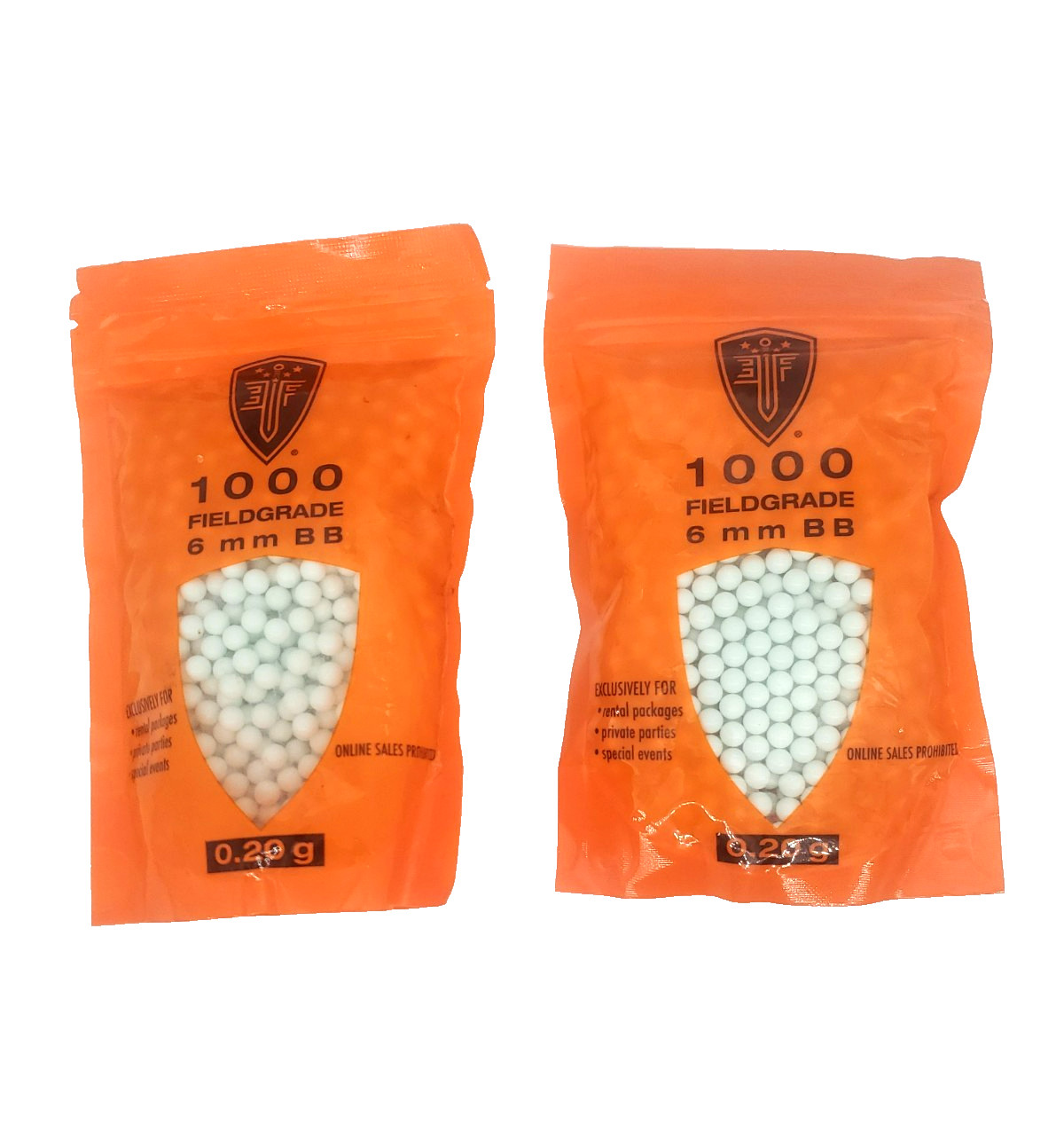 2-Packs: Elite Force EF Umarex 0.20g Airsoft Field Grade 6mm BBs 1000ct Bag 2000