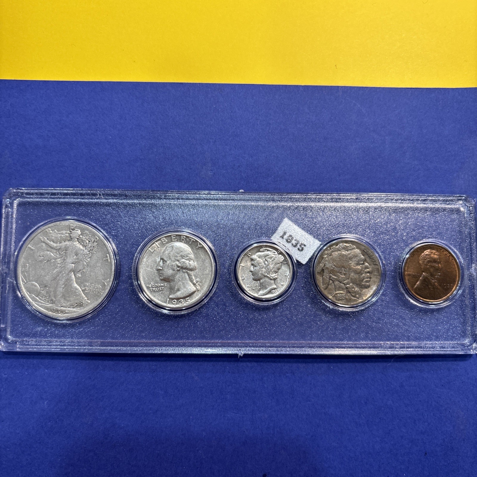1935 Affordable US 90% Silver Mint Set Nice Quality Coins and Investment A++