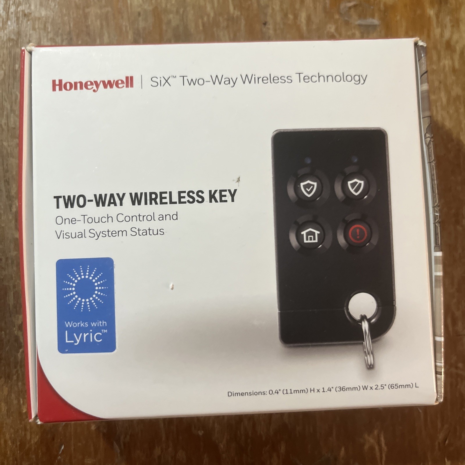NEW Honeywell SiXFOB SiX Two Way Wireless Key Works With Lyric remote button