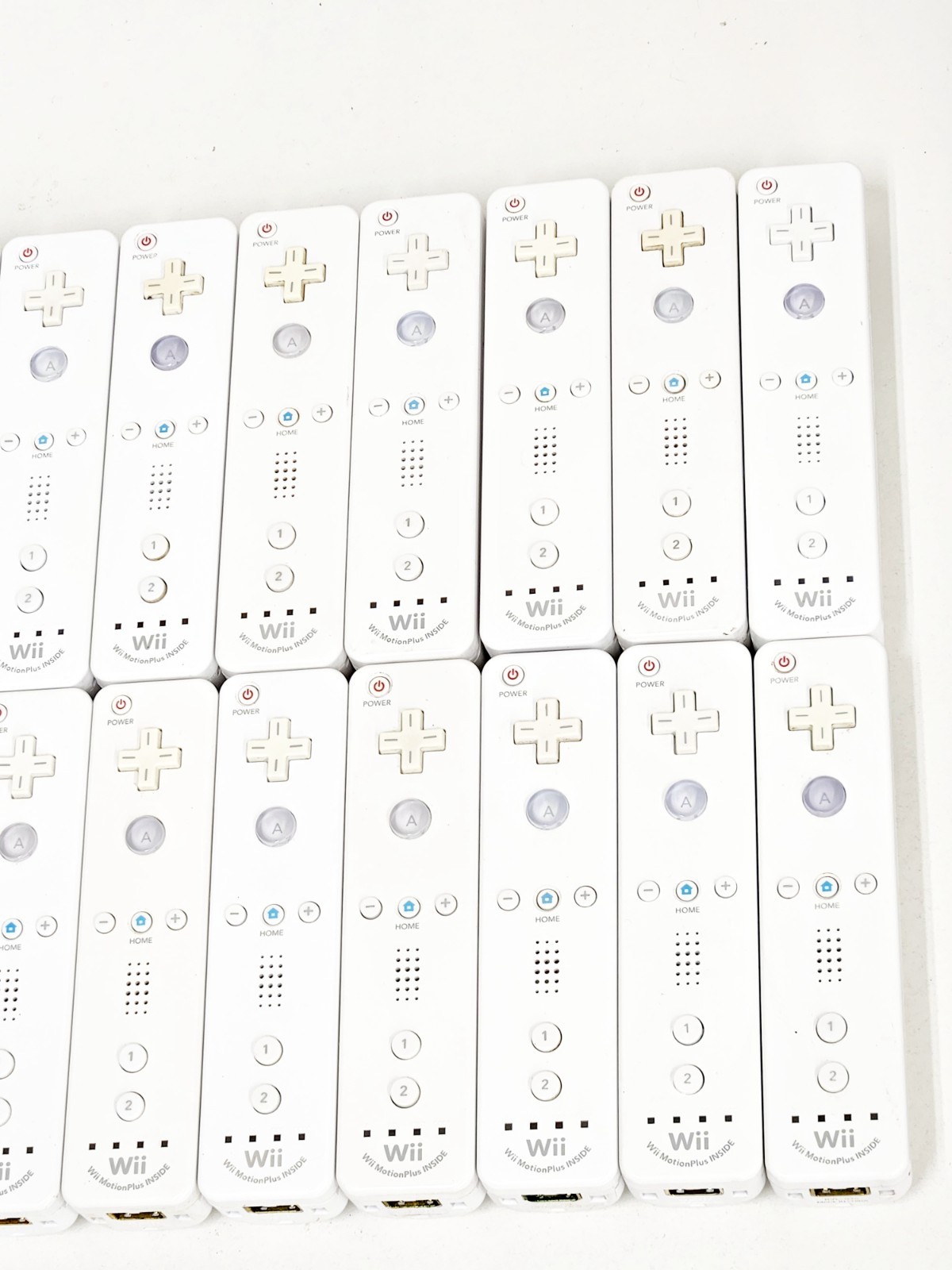 Nintendo Wii Controller Motion Plus Lot White 20pc
