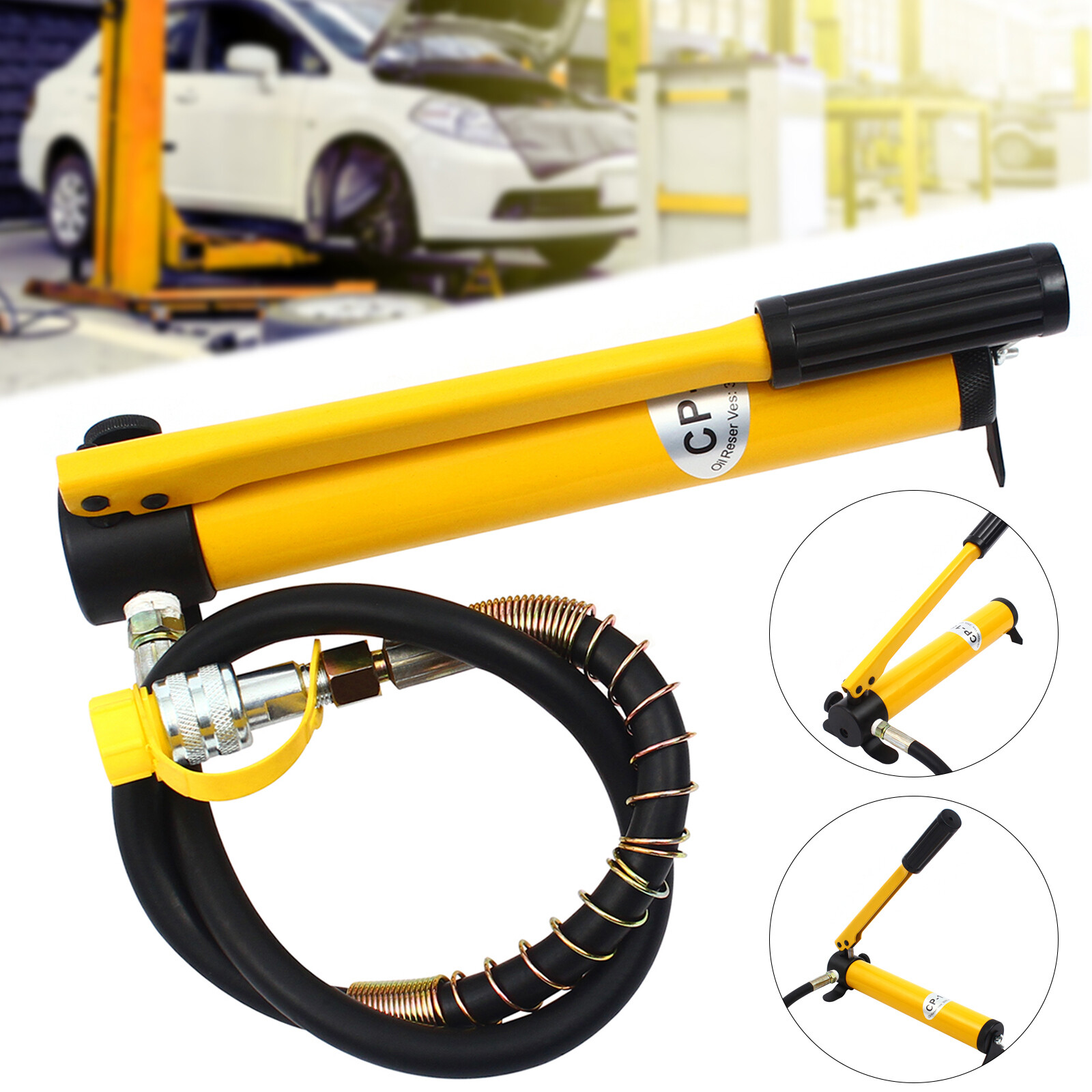 10-Ton Hydraulic Jack Porta Power Set CP180 Manual Hydraulic Hand Pump, 10000PSI