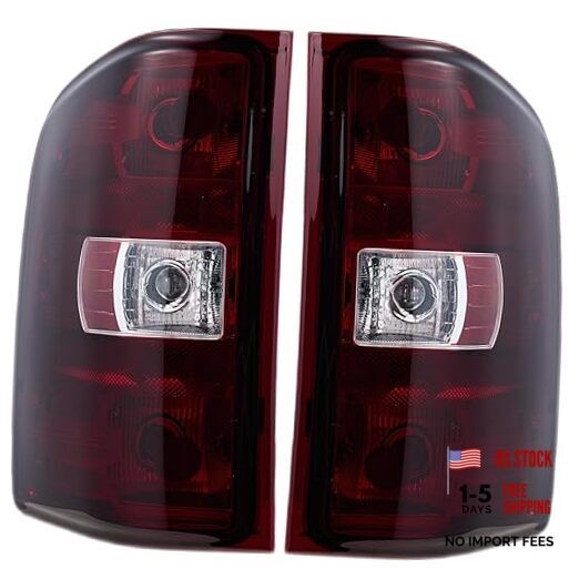 Tail Not Include Bulbs and Wiring Harness Red Smoked Lens-1 Pair(Left+Right)