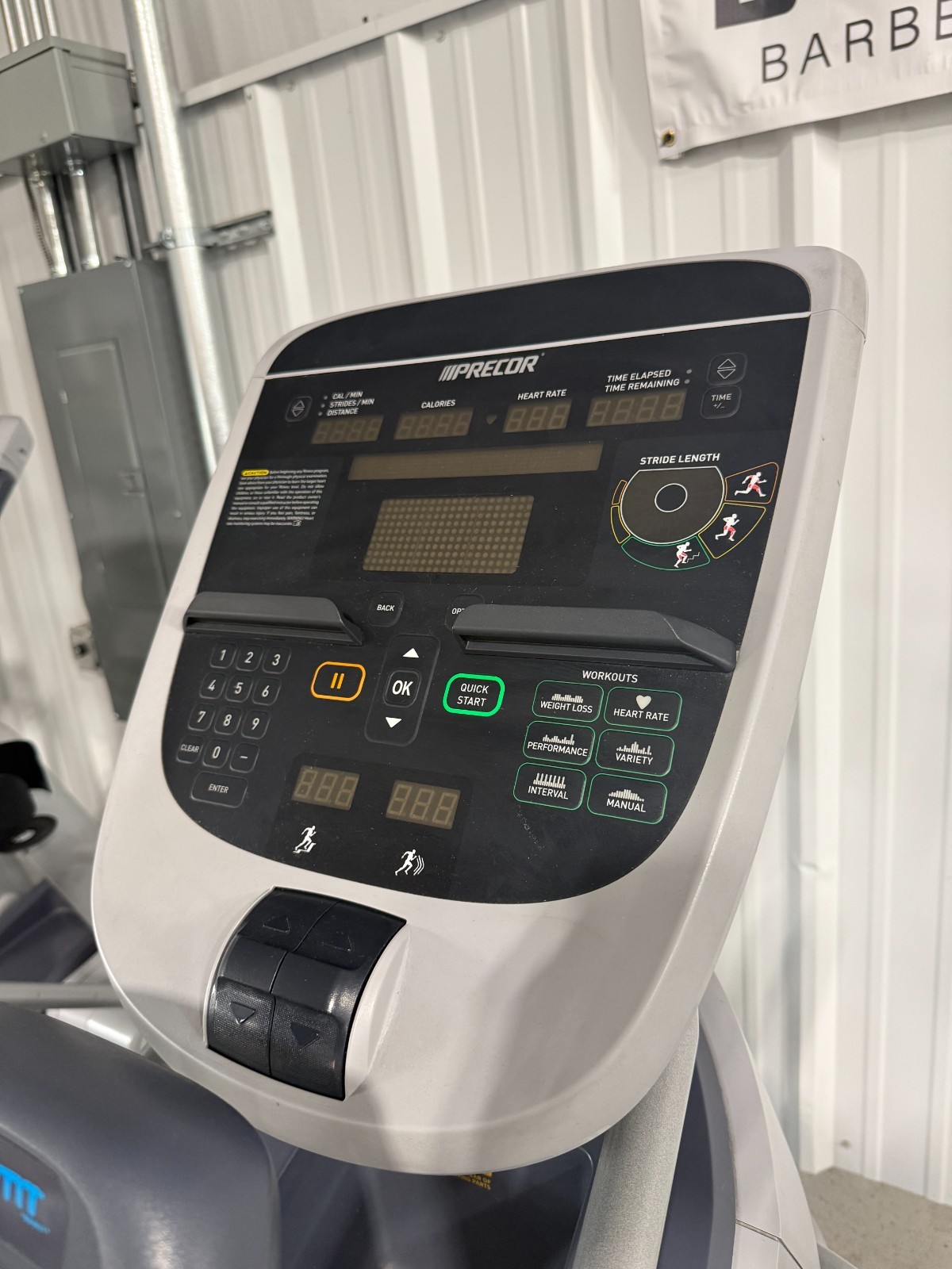 Precor AMT 835 with Open Stride Adaptive Motion Trainer P30 Console