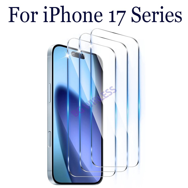 3 Pack For iPhone 17 Pro Max/17Air/17Pro Clear Screen Protector Tempered Glass