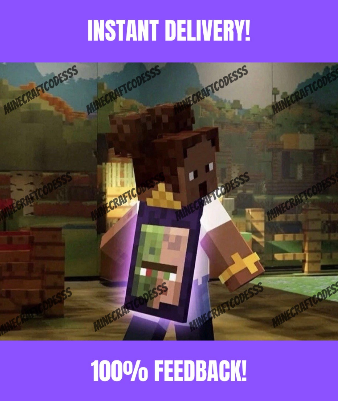 🕹️Minecraft Experience Villager Cape Code SENT INSTANTLY, 2000+ sales!