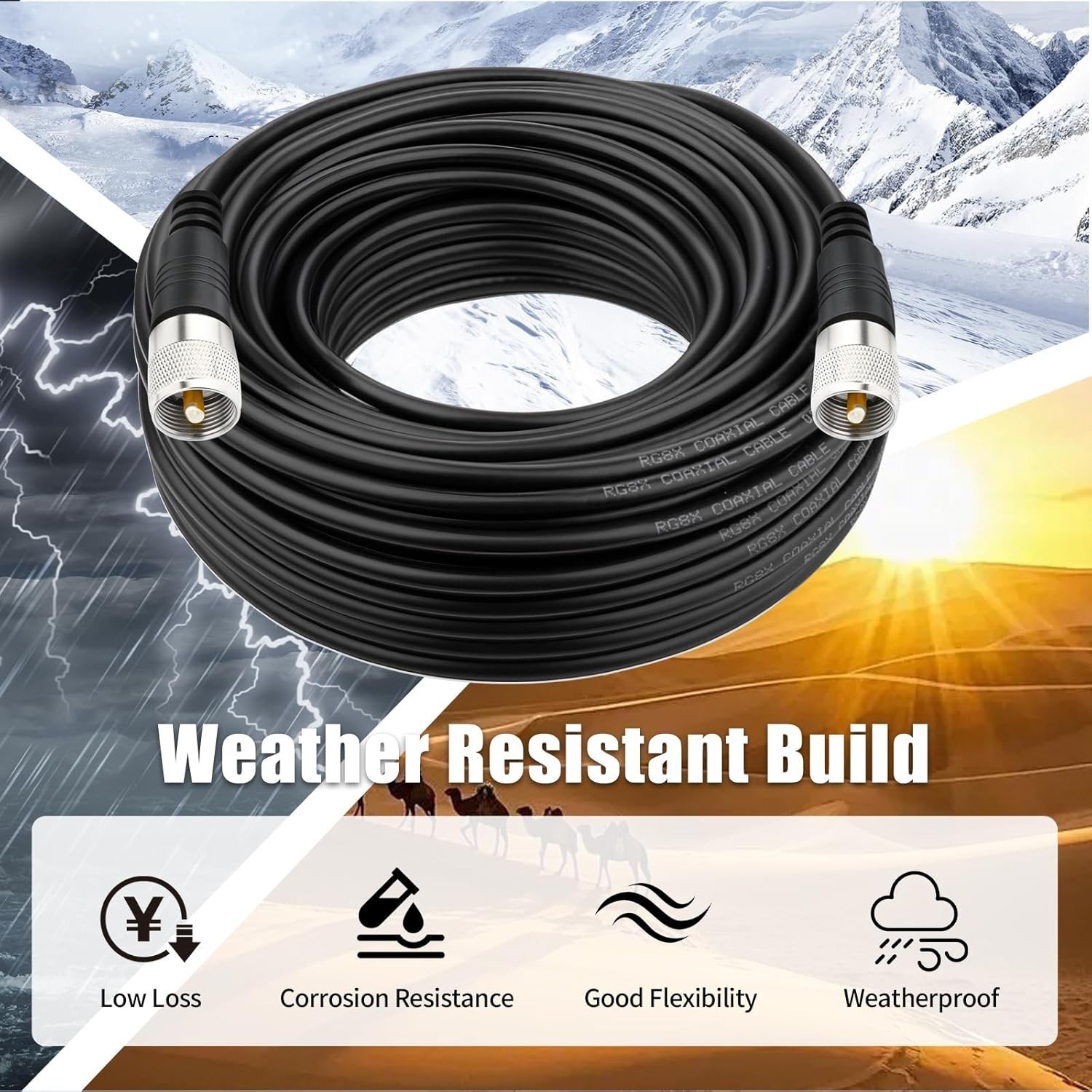High Quality RG8X Cable for Antenna Analyzer