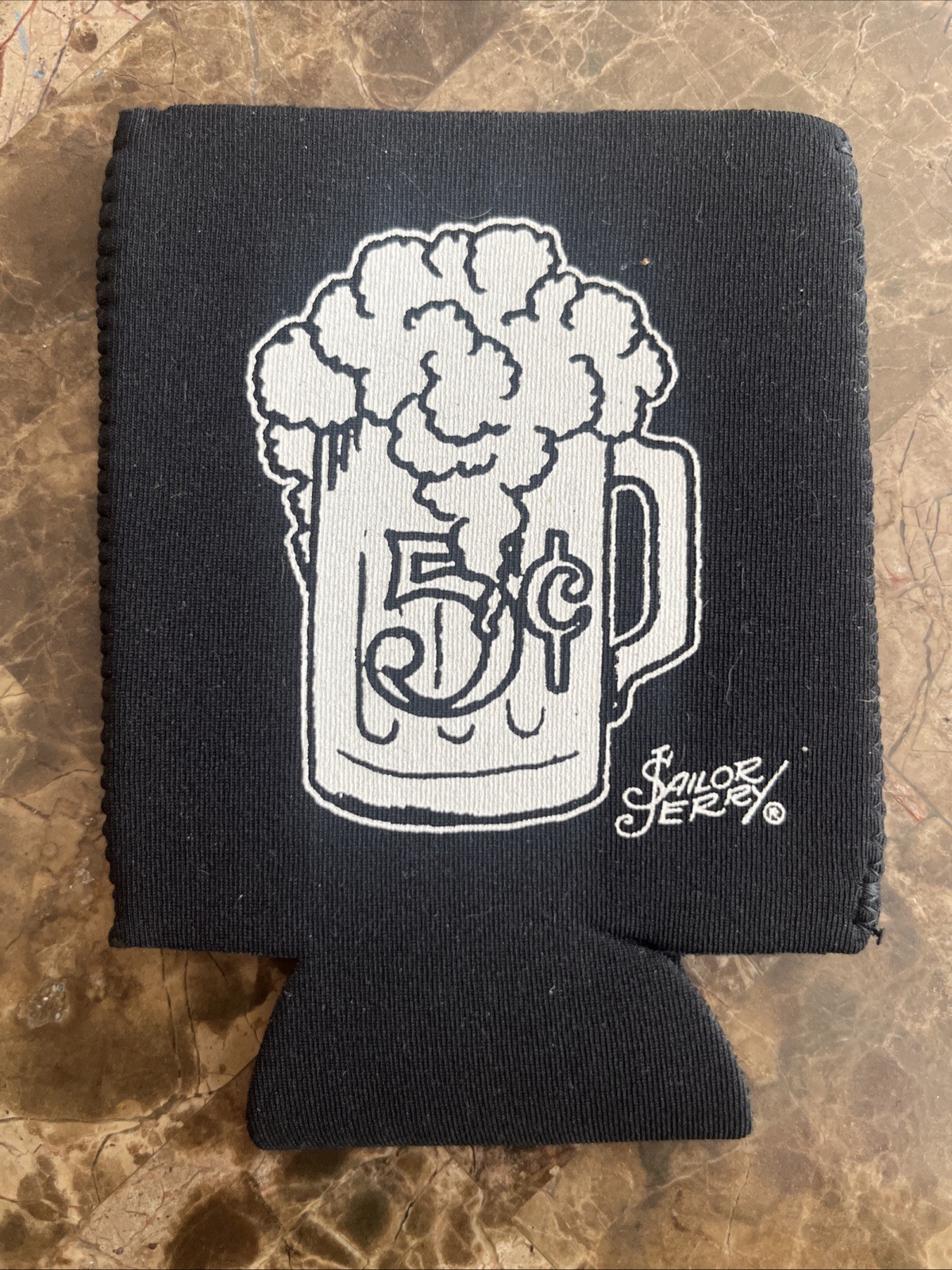 2016 The Original Sailor Jerry Spiced Rum Black Promo Can Koozie NEW (R)