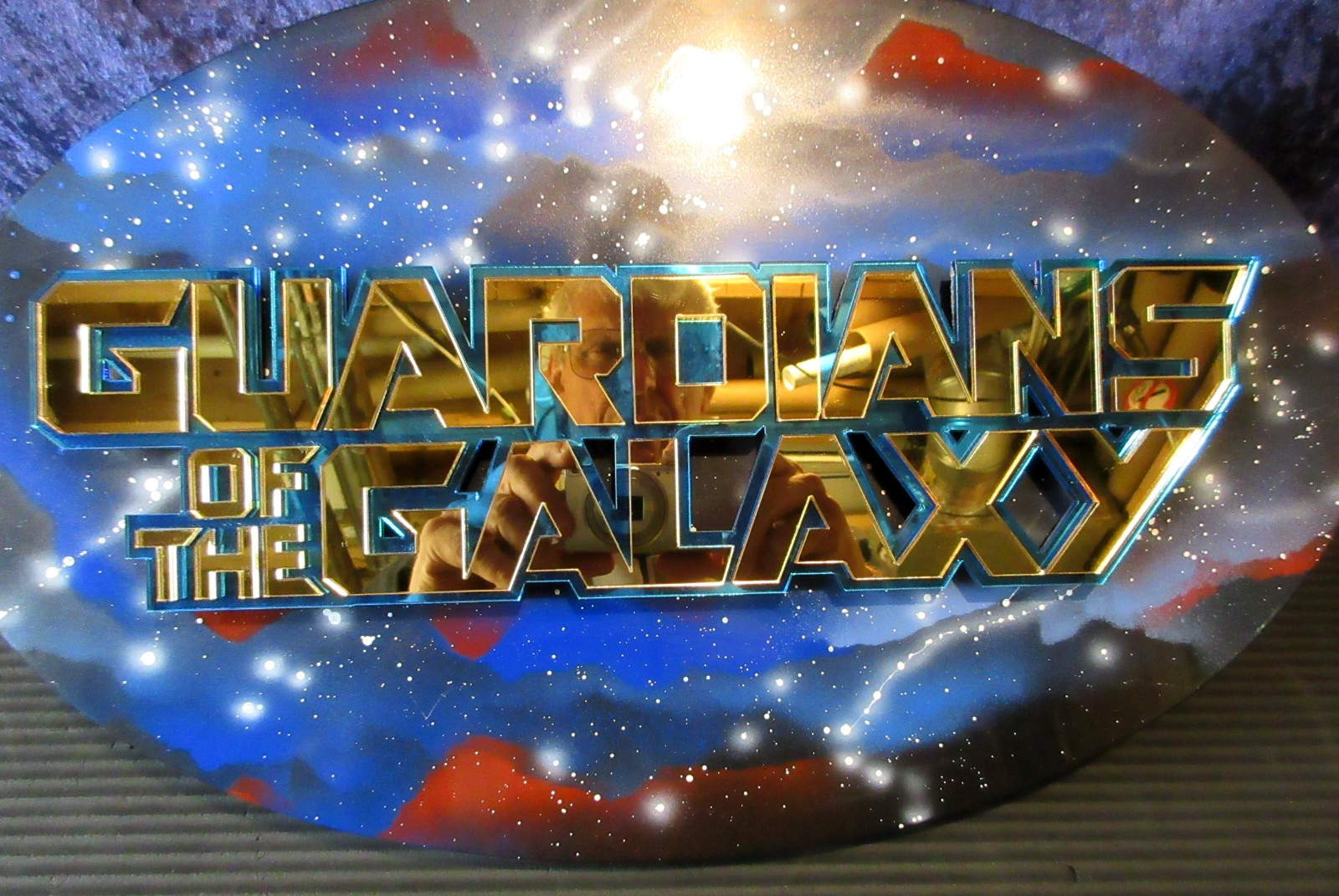 SUPER RARE GUARDIANS OF THE GALAXY OVAL 3D LAYERED SIGN 18.5" X 11.5" VERY  RARE