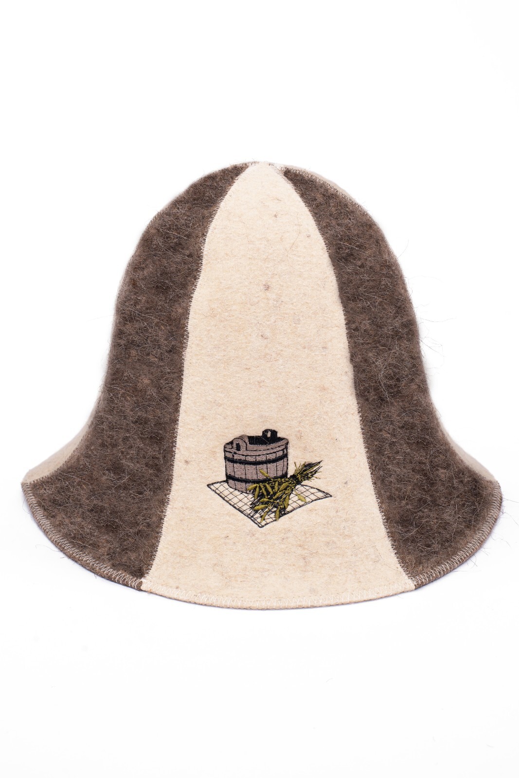 Sauna Hat 100% Natural Wool Felt Cap Bath House Kit Saunahut Saunamütze Mütze