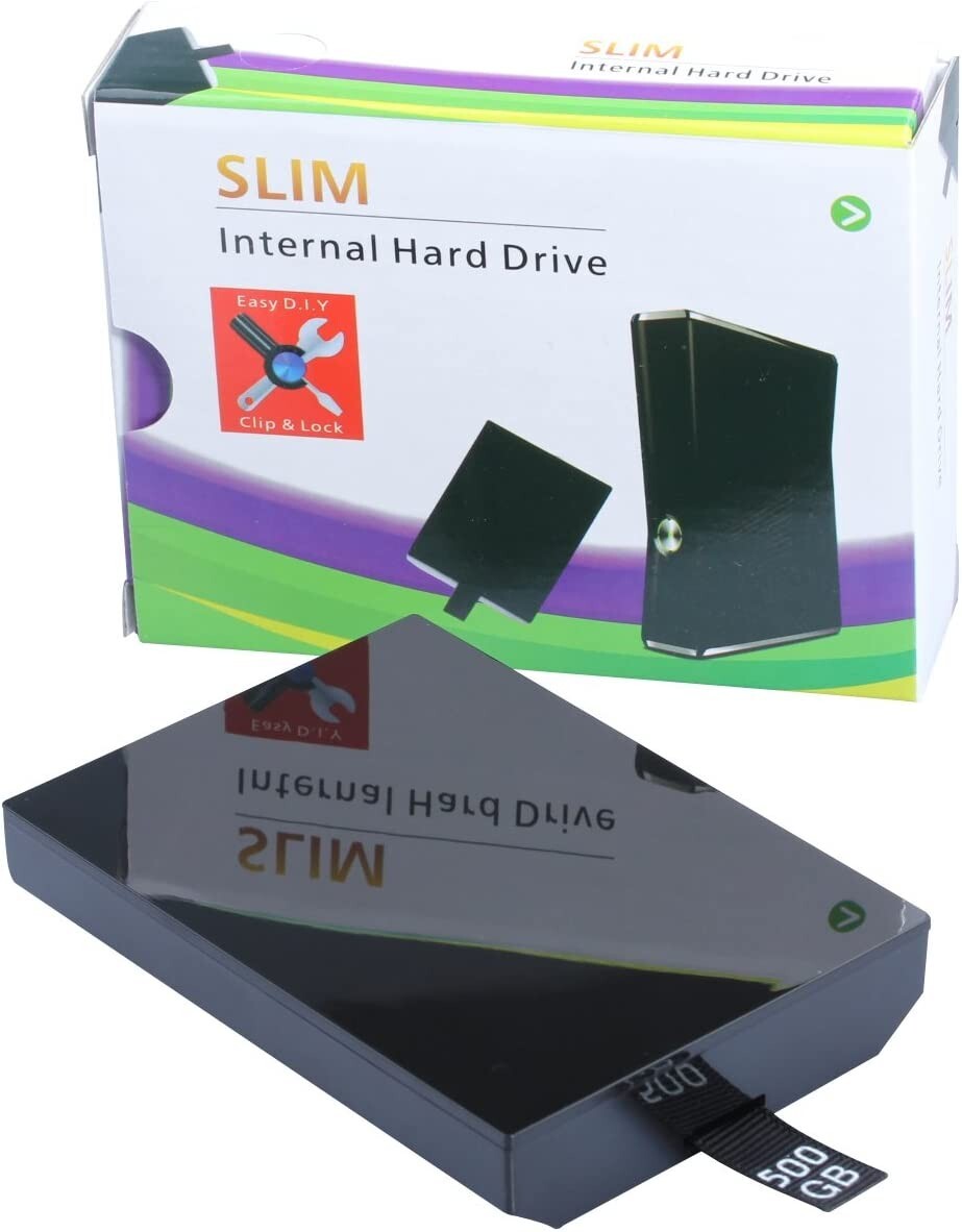 Compatible 500GB Internal Hard Drive HDD for Console - Xbox 360 E/Xbox 360 Slim