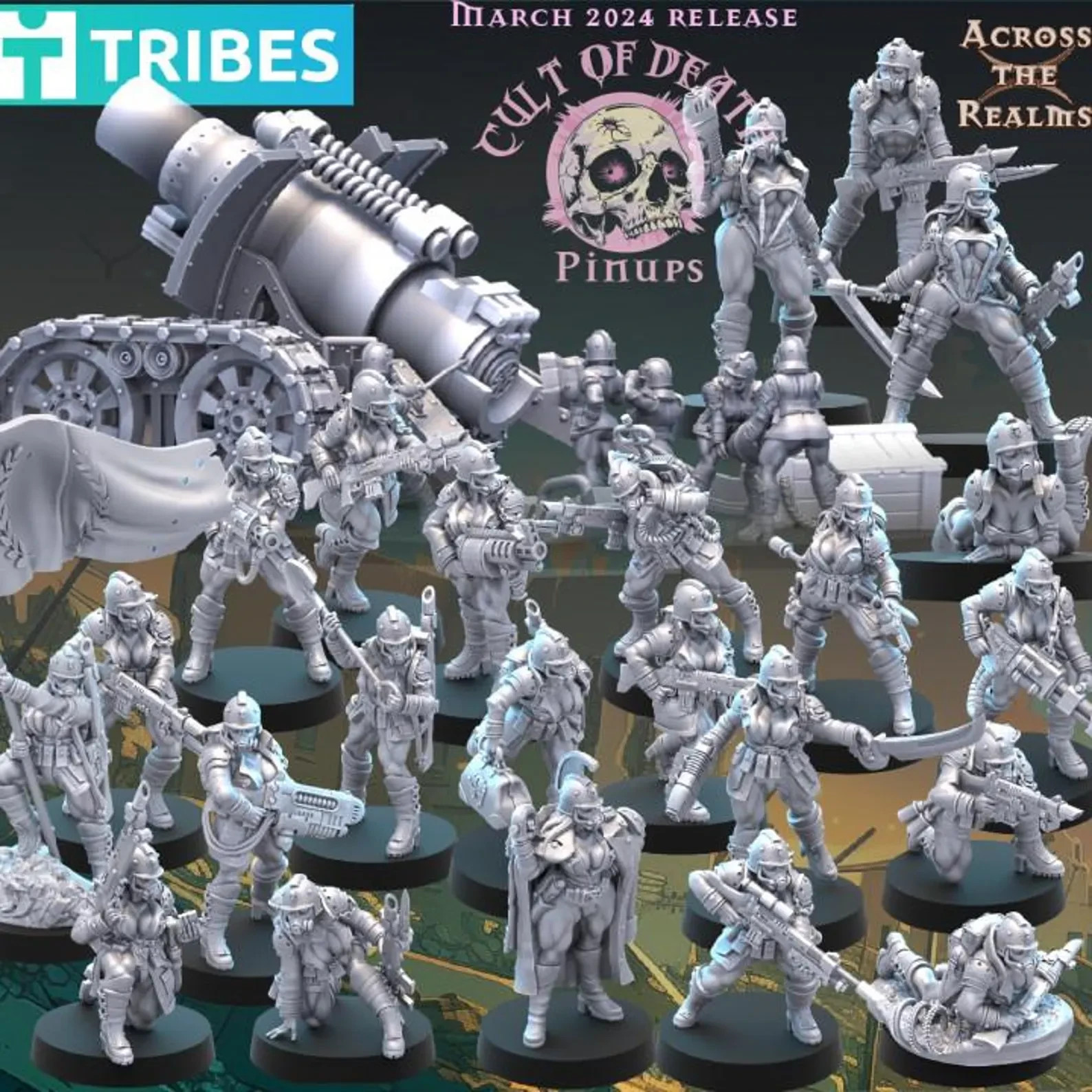Cult Of Death  x8 | Resin Wargaming NSFW Bundle | Across The Realms
