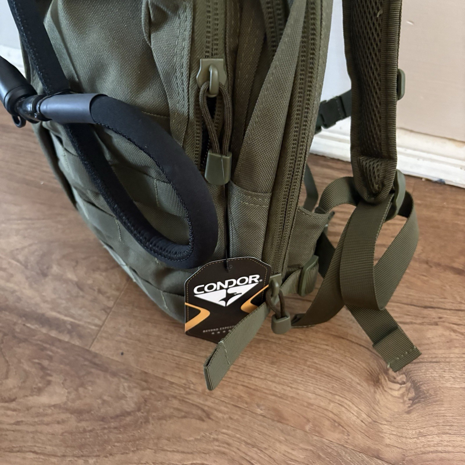 Condor 124 Discrete 2.5L Bladder Included Nylon Hydration Water Backpack Pack