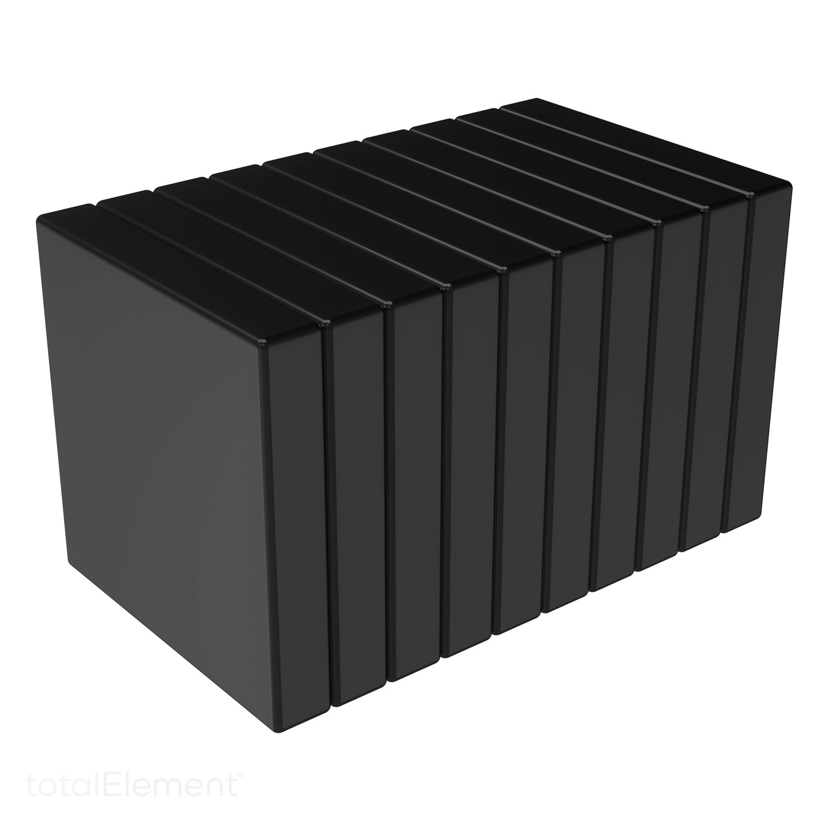 3/4 x 3/4 x 1/8 Inch Neodymium Block Magnets N52 with Epoxy (10 Pack)