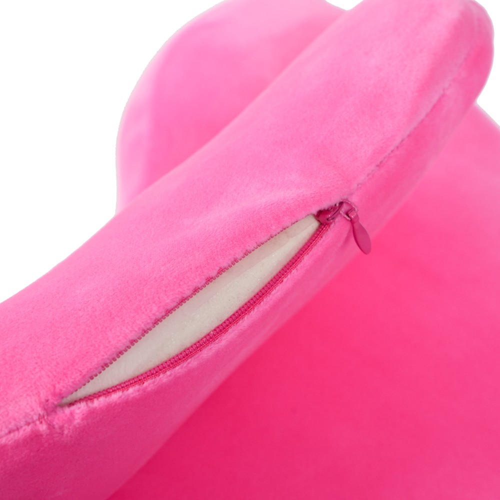 Multi-Functional Bed Pillow with Ergonomic Spinal Posture Support,Pink