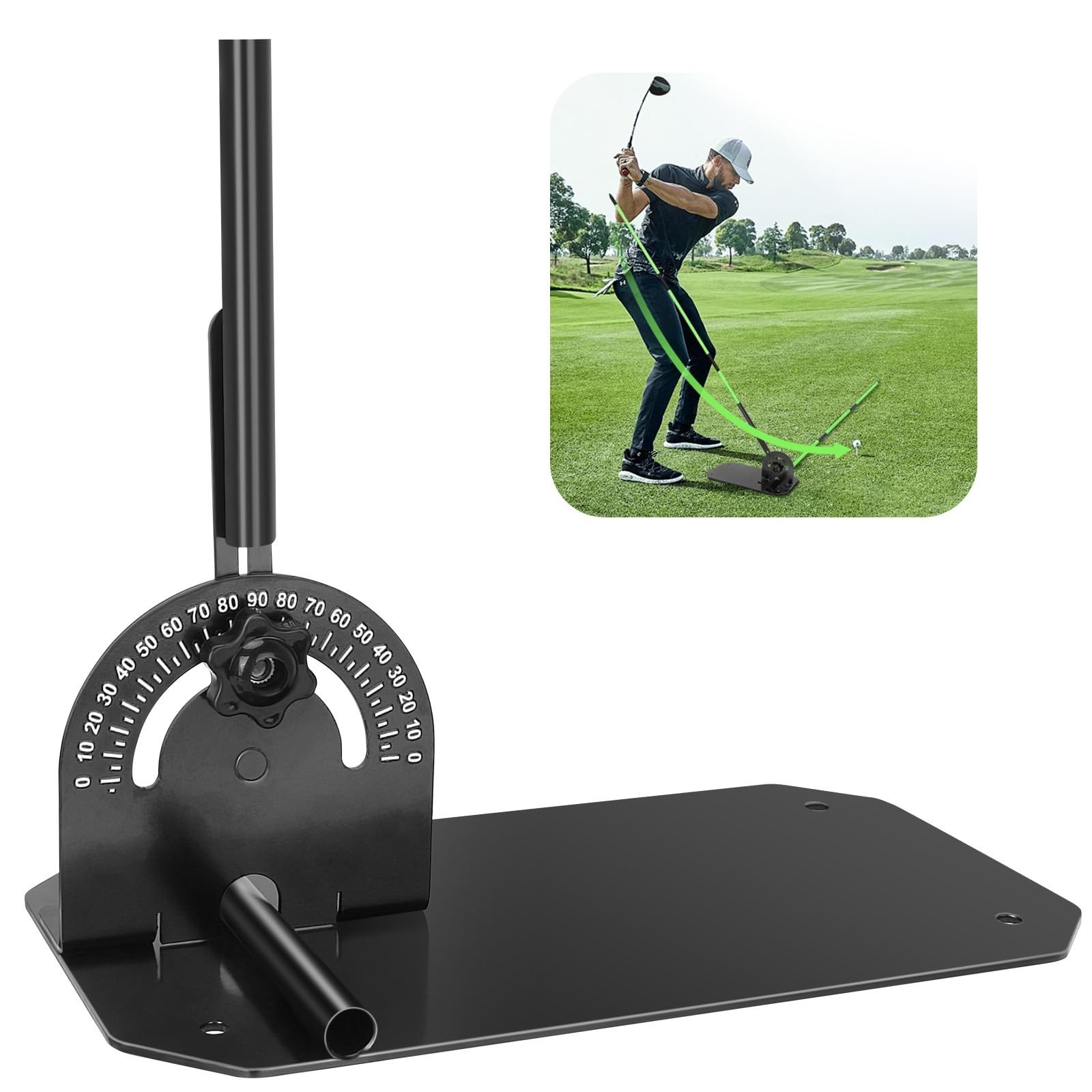 Golf Alignment Stick Holder,Professional Swing Trainer,Golf Swing Plane Train...