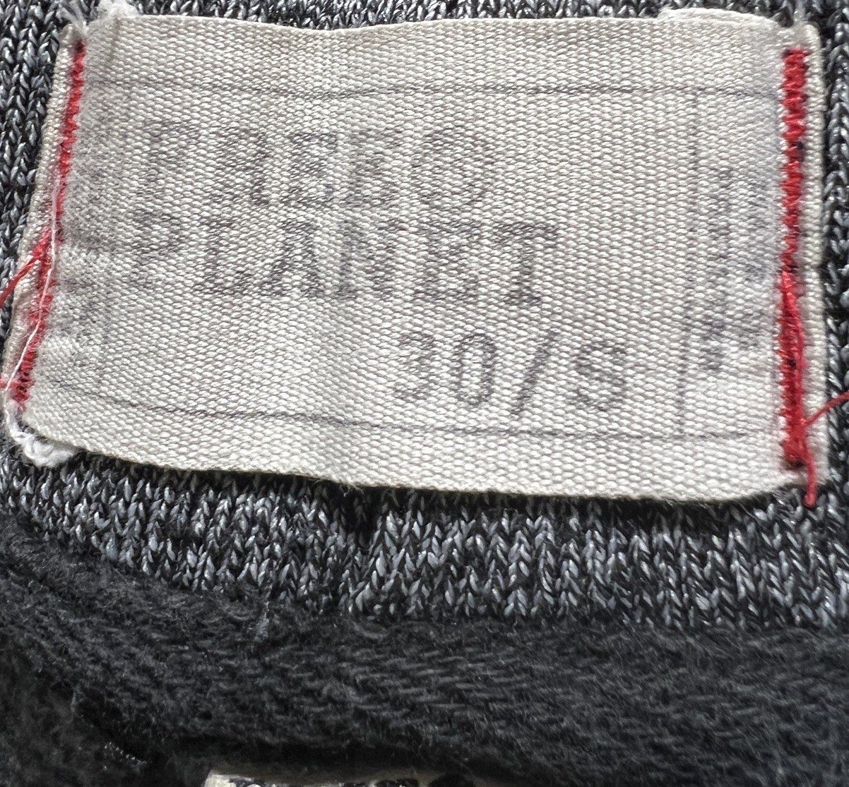 Free Planet Mens Jogger Sweatpants Black Speckle Button Zip Drawstring Size S