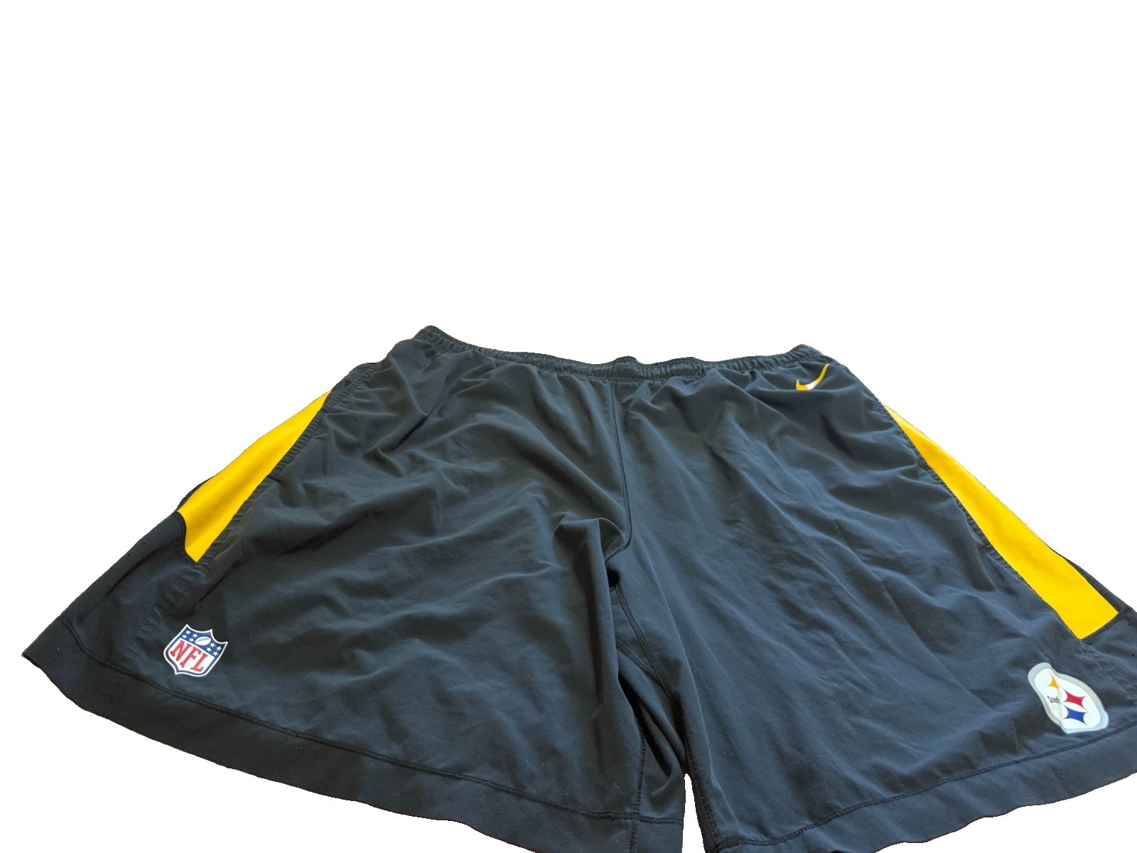 Nike On The Field Mens NFL Pittsburgh Steelers Basketball Shorts! 3XL 46x11